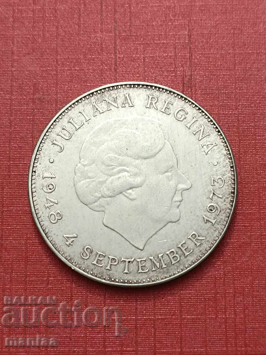 Livrarea 10 guldeni argint 1973 Olanda Livrarea 10 guldeni argint 1973 Olanda