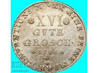 1/3 Thaler XVI good groschen 1786 Germany Brunswick silver