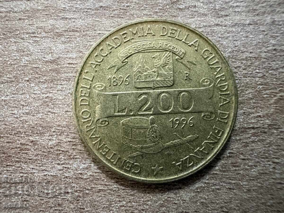 Italia - 200 lire (1996) - 100 de ani de la fondarea