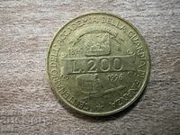Italy - 200 Lire (1996) - 100th Anniversary of
