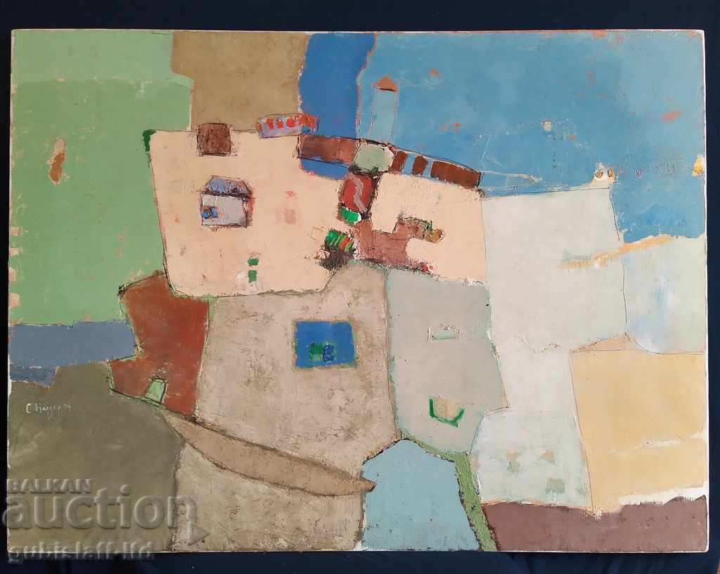 Картина, абстрактен пейзаж, худ. C. Kajzep, 2004 г. - 1 Картина, абстрактен пейзаж, худ. C. Kajzep, 2004 г. - 1