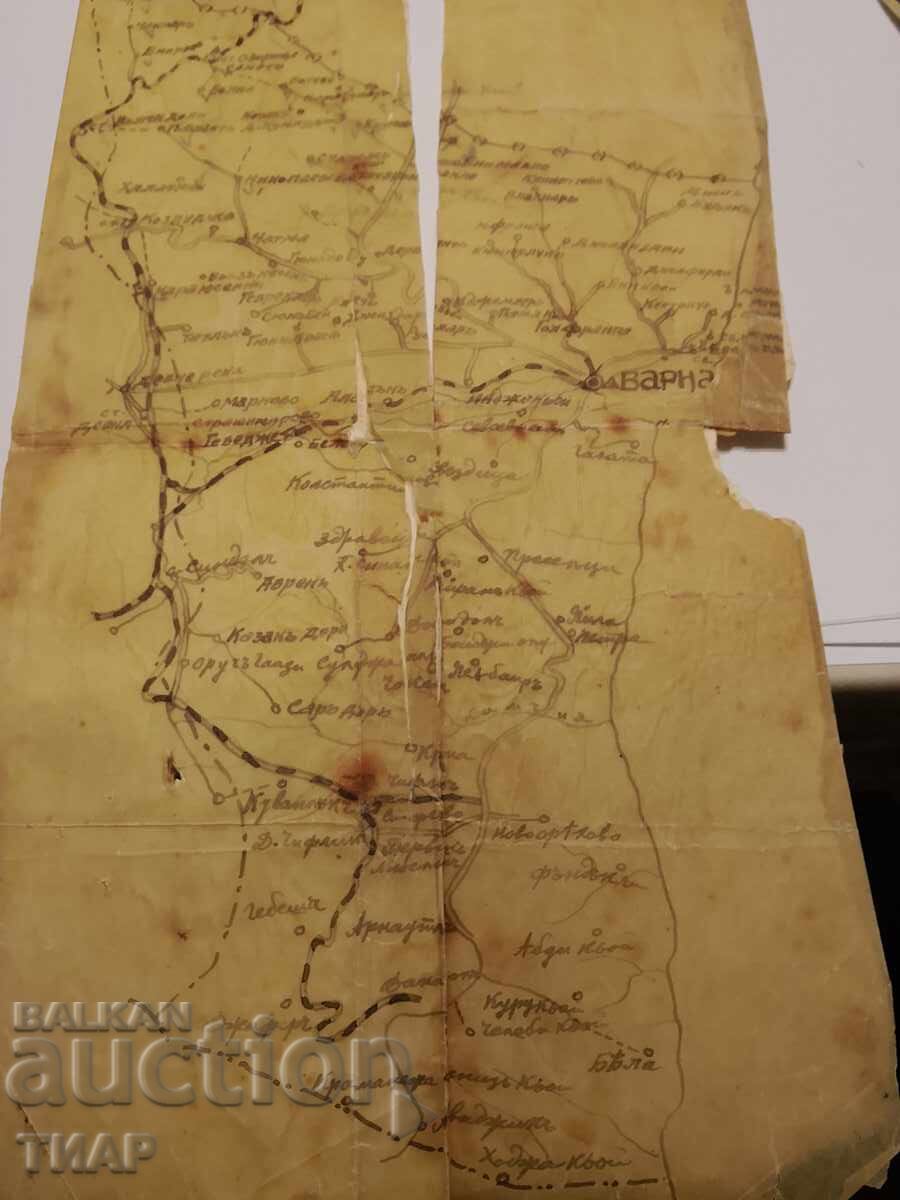 Old map of Varna Old map of Varna