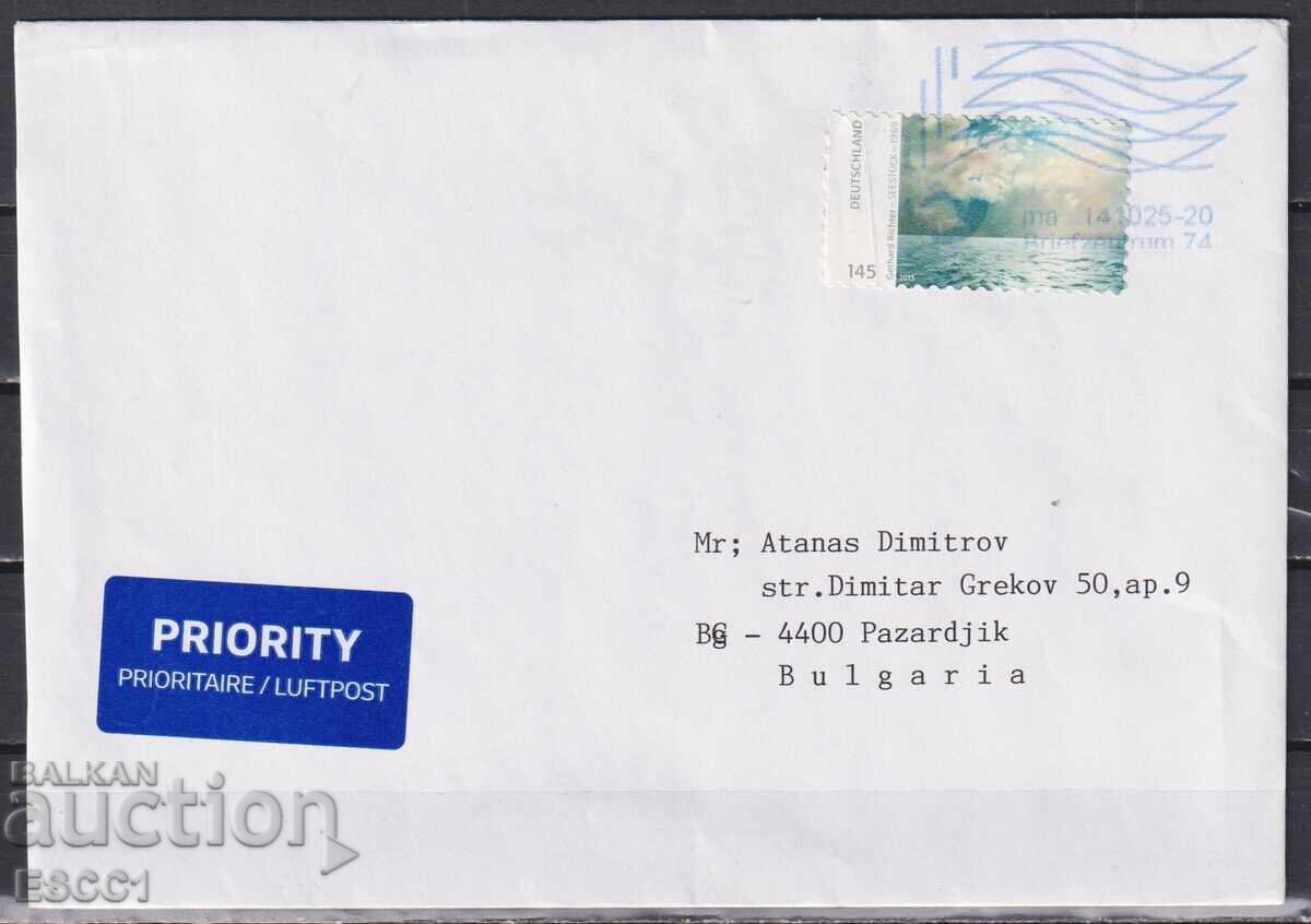 Пътувал плик марка Живопис Герхард Рихтер 2015 от Германия