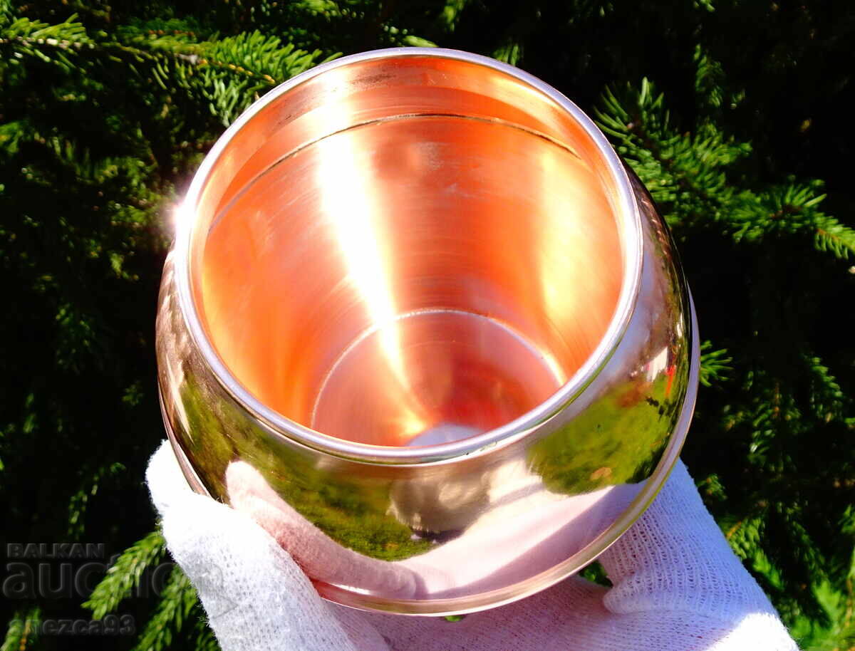Swedish copper wine goblet, mug, pure red copper with price € 33.99 | 66.48 BGN