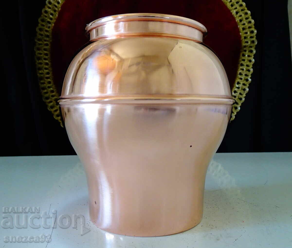 Swedish copper wine goblet, mug, pure red copper - 6