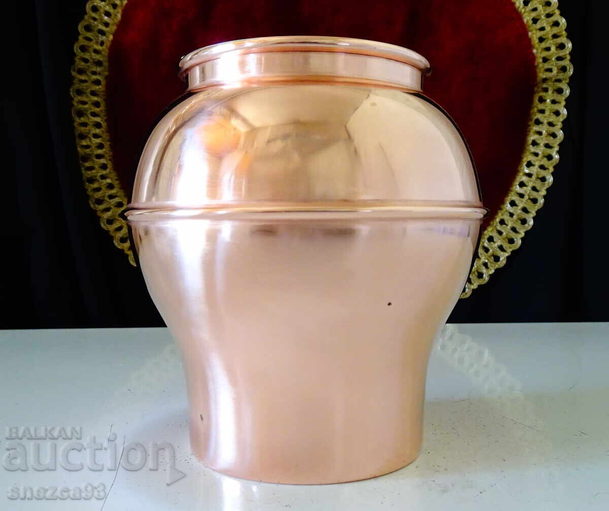 Swedish copper wine goblet, mug, pure red copper