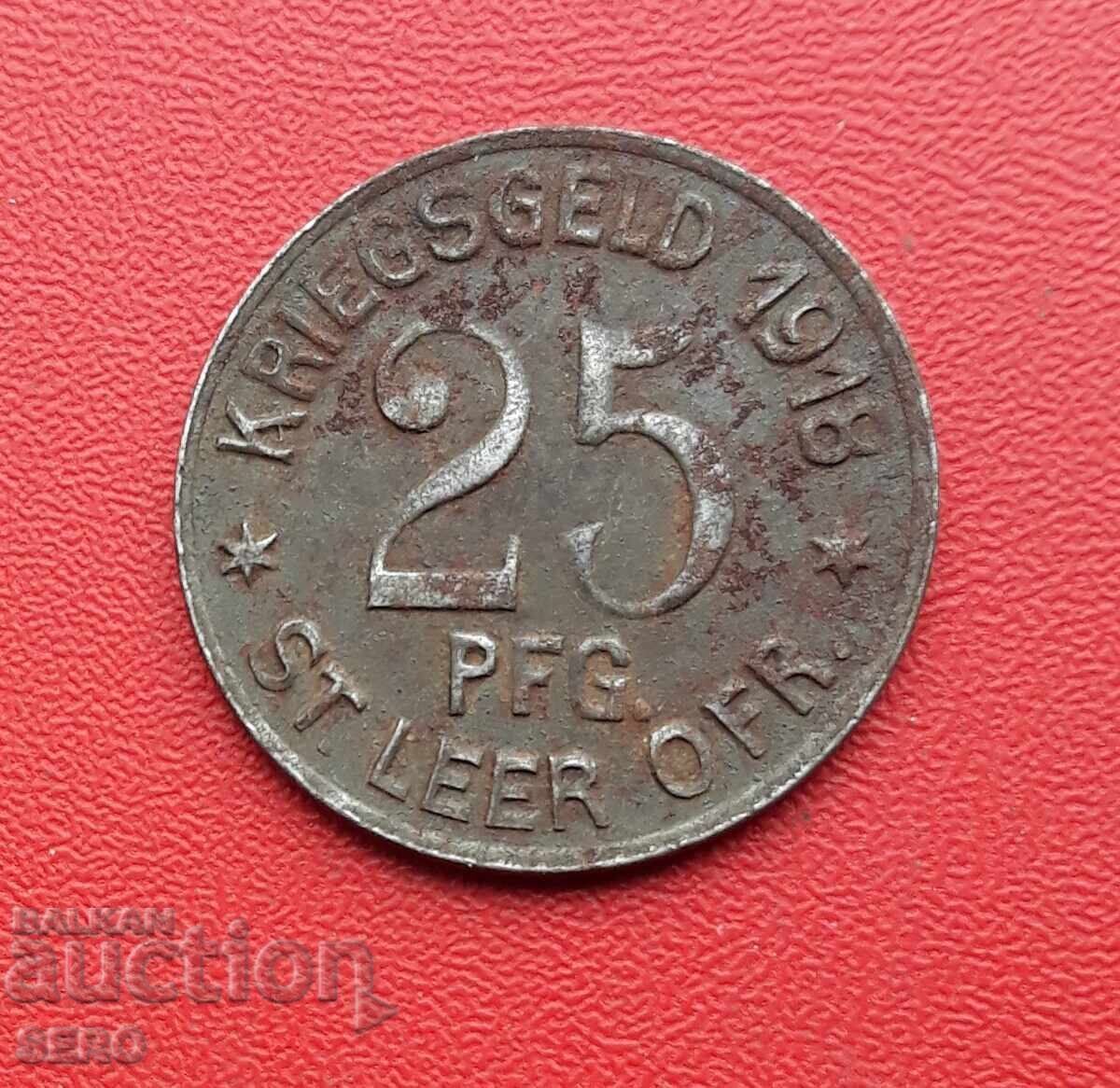 Germany-Saxony-Leisnig-25 Pfennig 1918