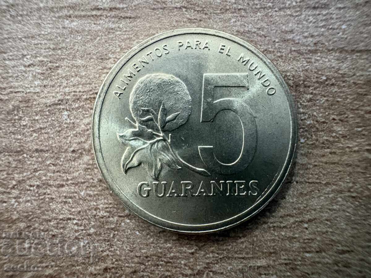 Paraguay - 5 guaraní (1992)