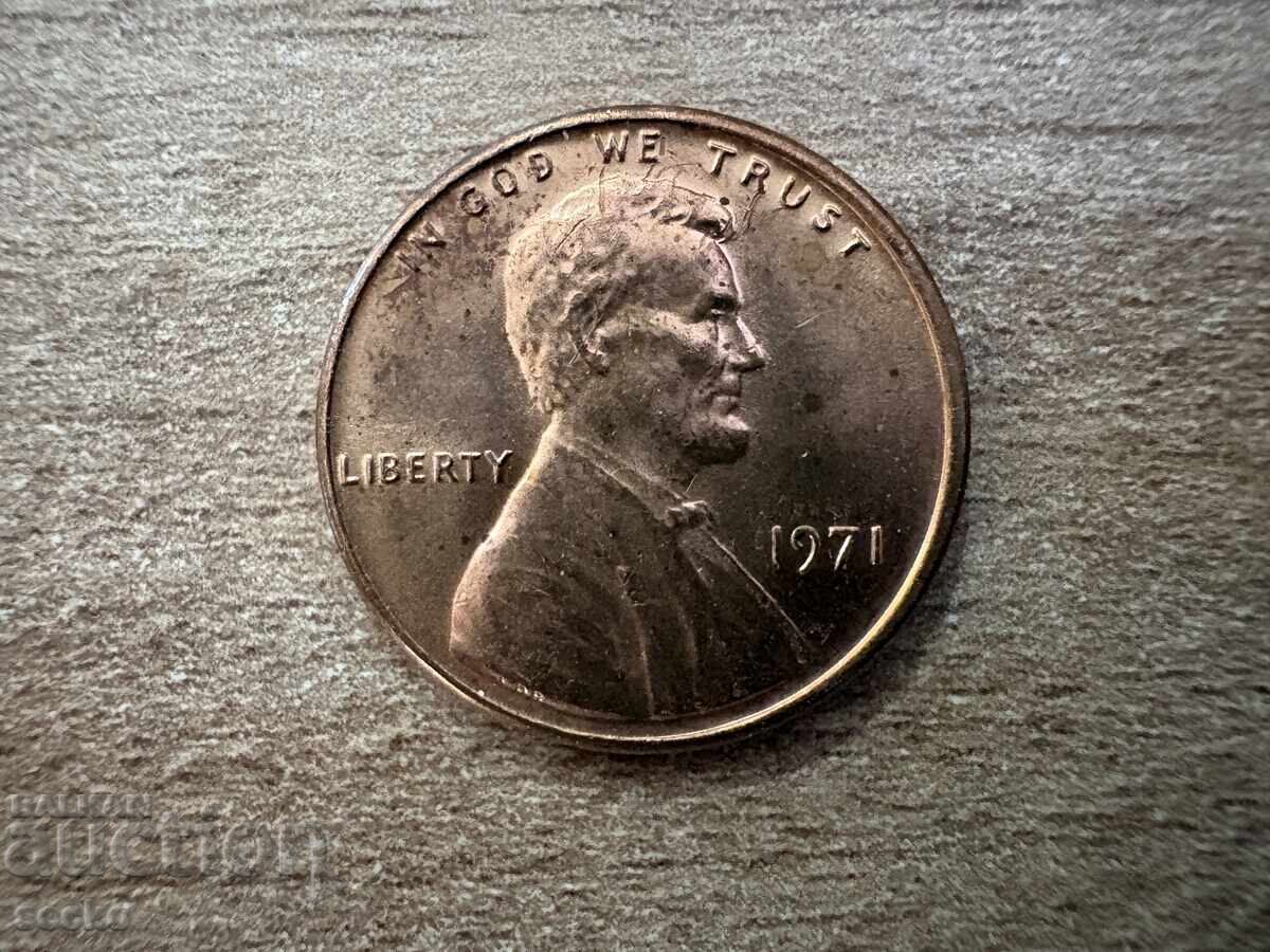 SUA - 1 cent (1971) cu preț € 0.08 | 0.16 BGN