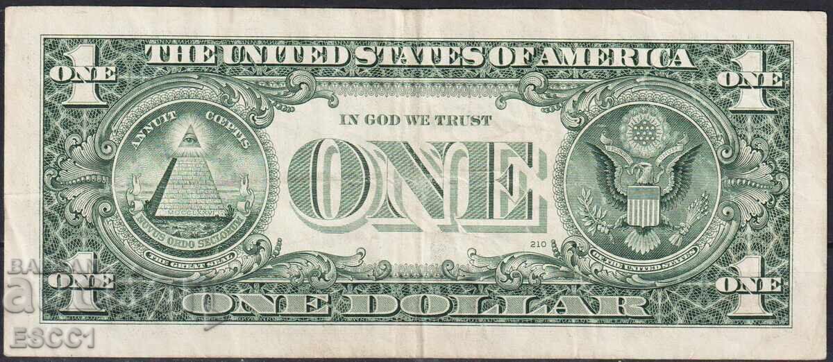 Τραπεζογραμμάτιο 1 δολαρίου 2009 από τις ΗΠΑ με τιμή € 1.50 | 2.93 BGN Τραπεζογραμμάτιο 1 δολαρίου 2009 από τις ΗΠΑ με τιμή € 1.50 | 2.93 BGN