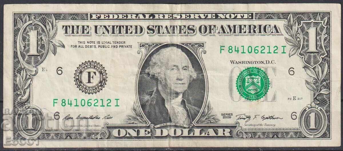 Τραπεζογραμμάτιο 1 δολαρίου 2009 από τις ΗΠΑ Τραπεζογραμμάτιο 1 δολαρίου 2009 από τις ΗΠΑ