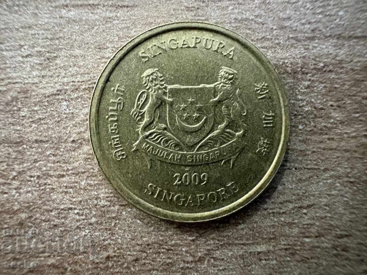 Σιγκαπούρη - 5 σεντς (2009) με τιμή € 0.12 | 0.23 BGN