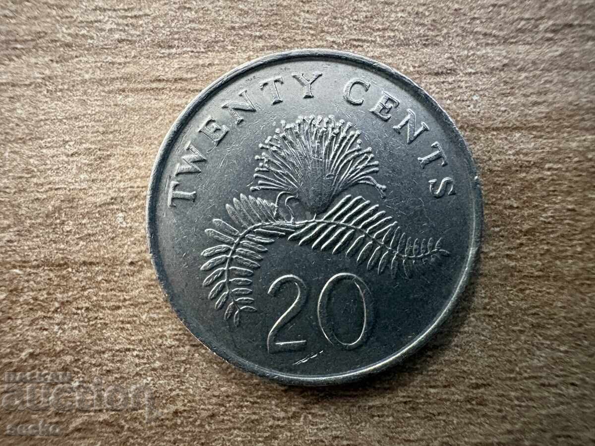 Singapore - 20 cenți (1986)