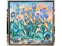 DIMINEAȚĂ ALBASTRĂ TABLOU ULEI PE PÂNZĂ DIAN PETROV 2025