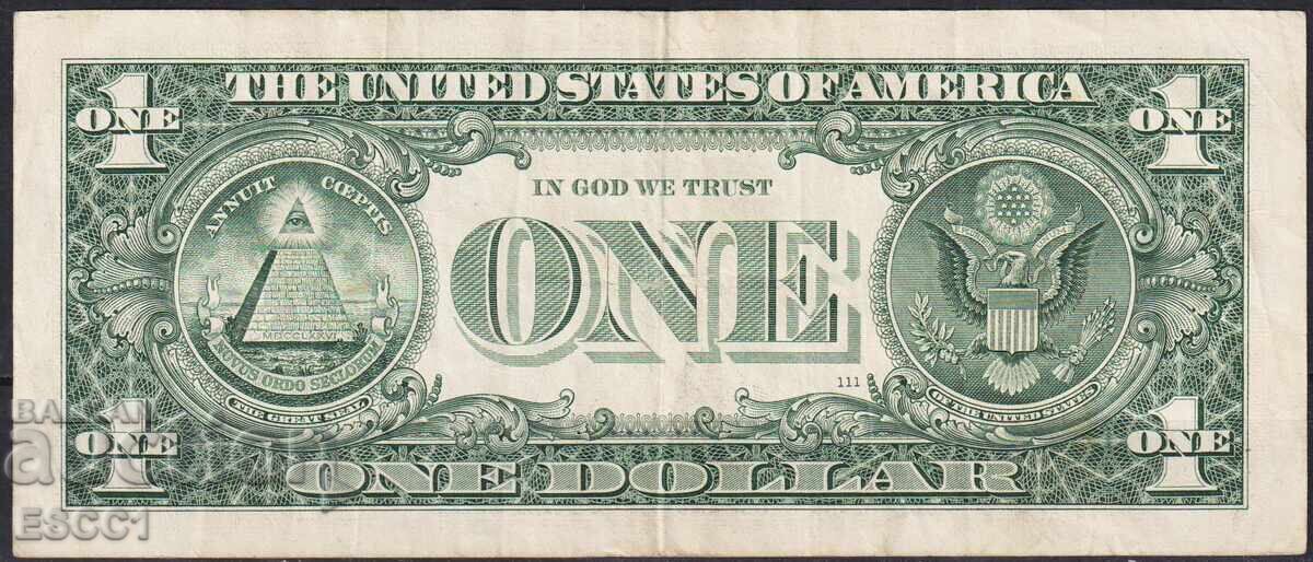 Τραπεζογραμμάτιο 1 δολαρίου 2006 από ΗΠΑ με τιμή € 1.50 | 2.93 BGN