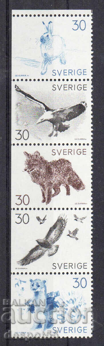 1968. Швеция. Животни - флуоресцентна хартия.