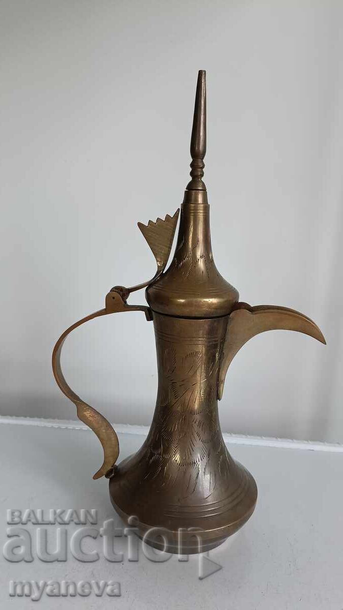 Delivery of Vintage, traditional Arabic coffee pot