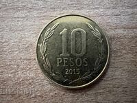 Chile - 10 pesos (2015) - Personal Mercury - Utrecht