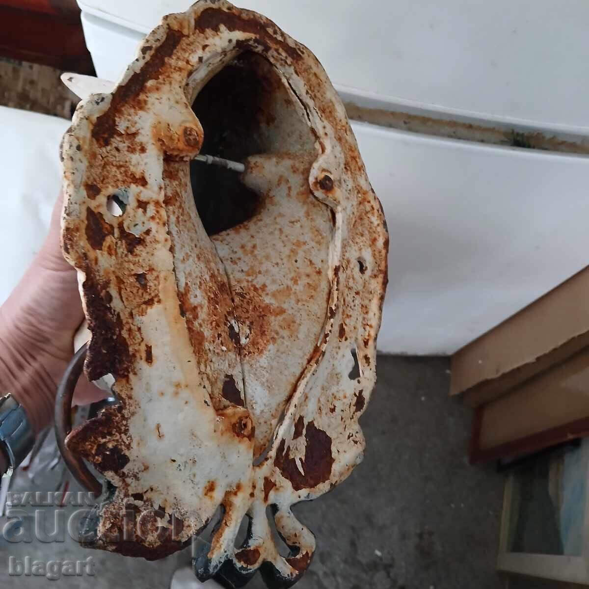 Horse head - cast iron, sculpture - 7