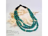 Πολυσέιρο κολιέ από τυρκουάζ