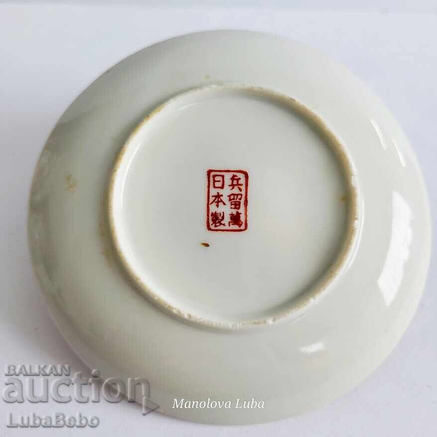 Πορσελάνινο φλιτζάνι με πιατάκι Kutani Shoza - 6 Πορσελάνινο φλιτζάνι με πιατάκι Kutani Shoza - 6