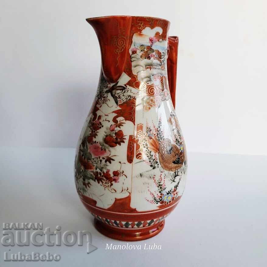 Χειροποίητη ιαπωνική πορσελάνη Kutani - κανάτα με τιμή € 30.00 | 58.67 BGN Χειροποίητη ιαπωνική πορσελάνη Kutani - κανάτα με τιμή € 30.00 | 58.67 BGN