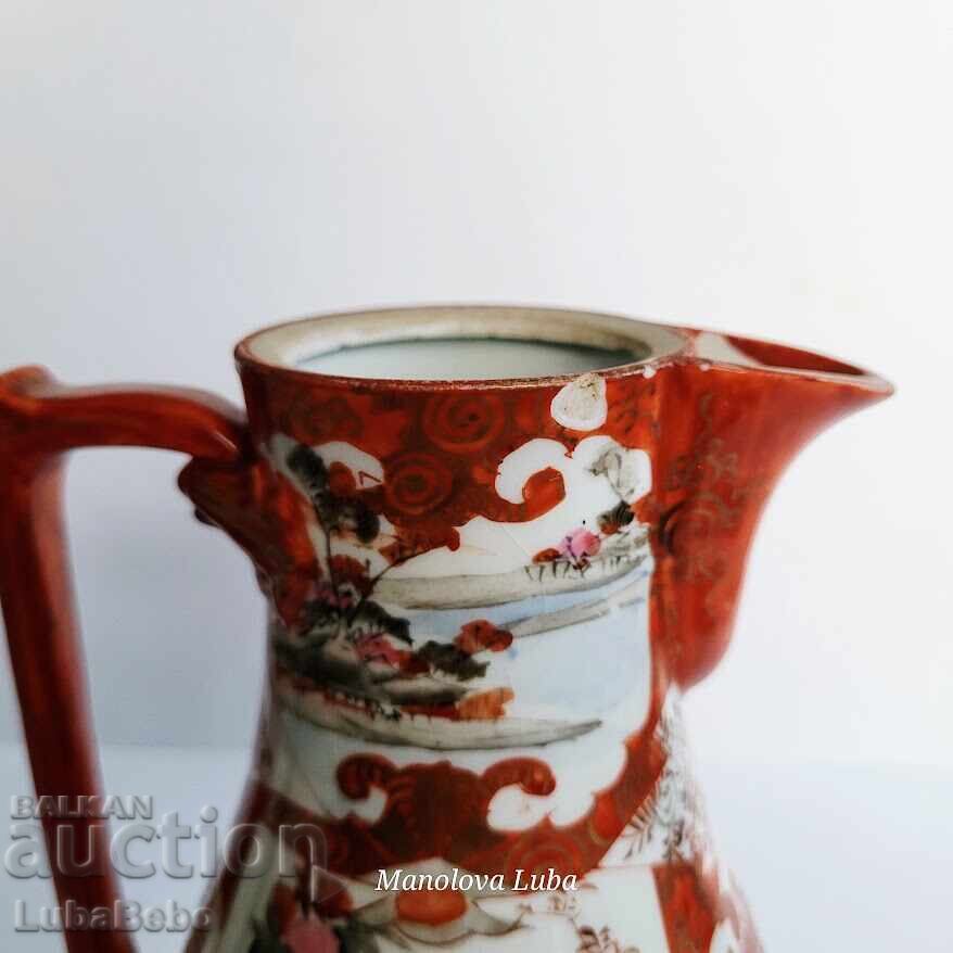 Χειροποίητη ιαπωνική πορσελάνη Kutani - κανάτα - 5 Χειροποίητη ιαπωνική πορσελάνη Kutani - κανάτα - 5