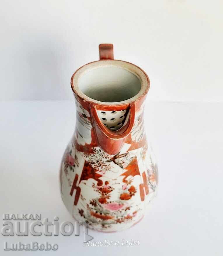 Χειροποίητη ιαπωνική πορσελάνη Kutani - κανάτα - 7 Χειροποίητη ιαπωνική πορσελάνη Kutani - κανάτα - 7