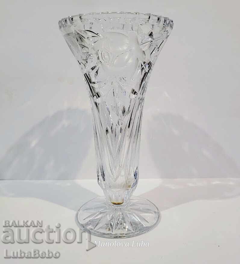 Vase of lead crystal "Anna Hütte"