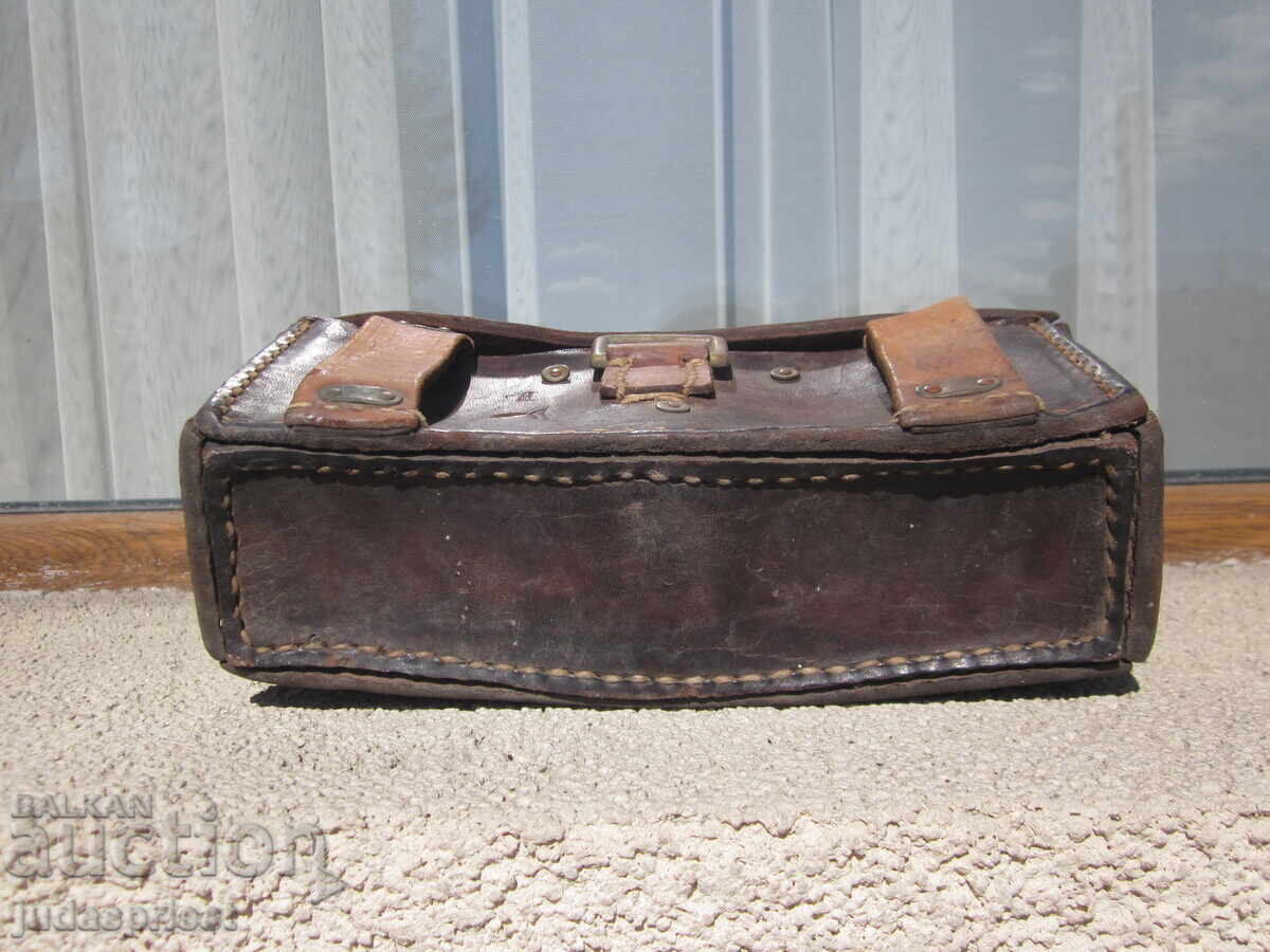WWI Bulgarian Royal military leather Mannlicher cartridge pouch - 5 WWI Bulgarian Royal military leather Mannlicher cartridge pouch - 5