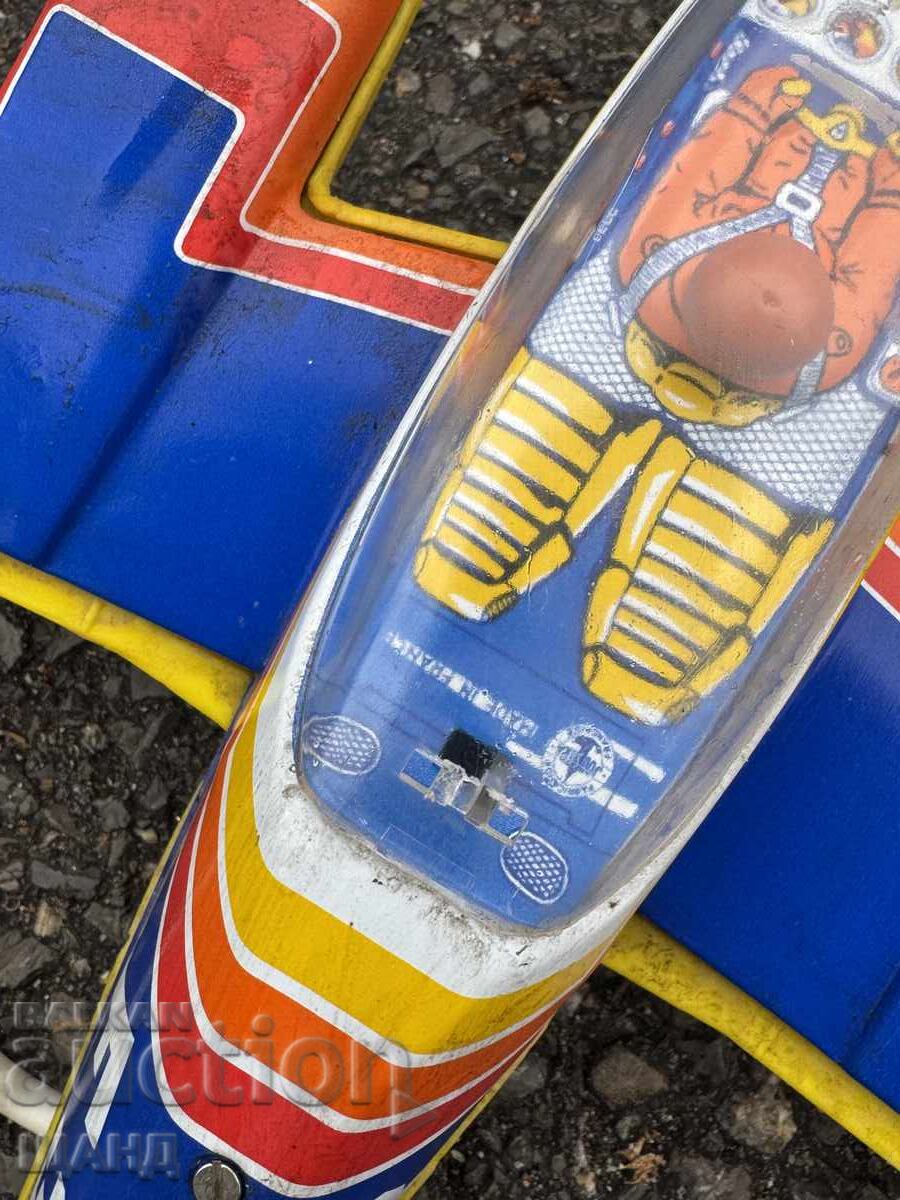 Παλιό γαλλικό μεταλλικό παιχνίδι μοντέλο αεροπλάνου - 5