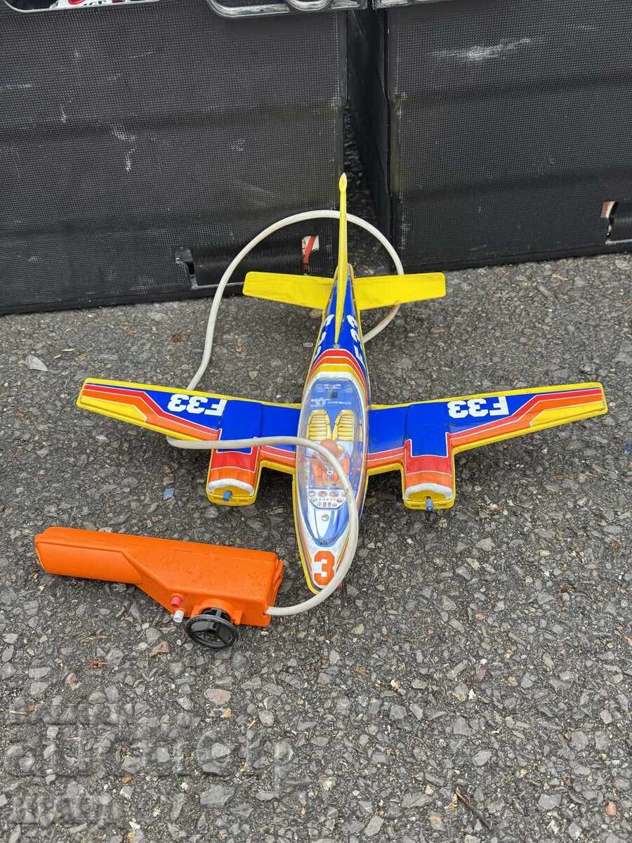 Παλιό γαλλικό μεταλλικό παιχνίδι μοντέλο αεροπλάνου