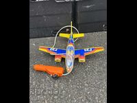 Стара Френска метална  играчка модел самолет