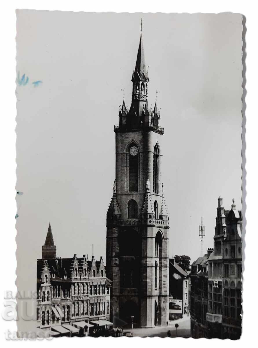 Beffroi in Tournai - Belgium, postcard (8.4)