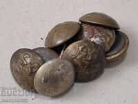 Κουμπιά από στρατιωτική στολή Βασίλειο της Βουλγαρίας