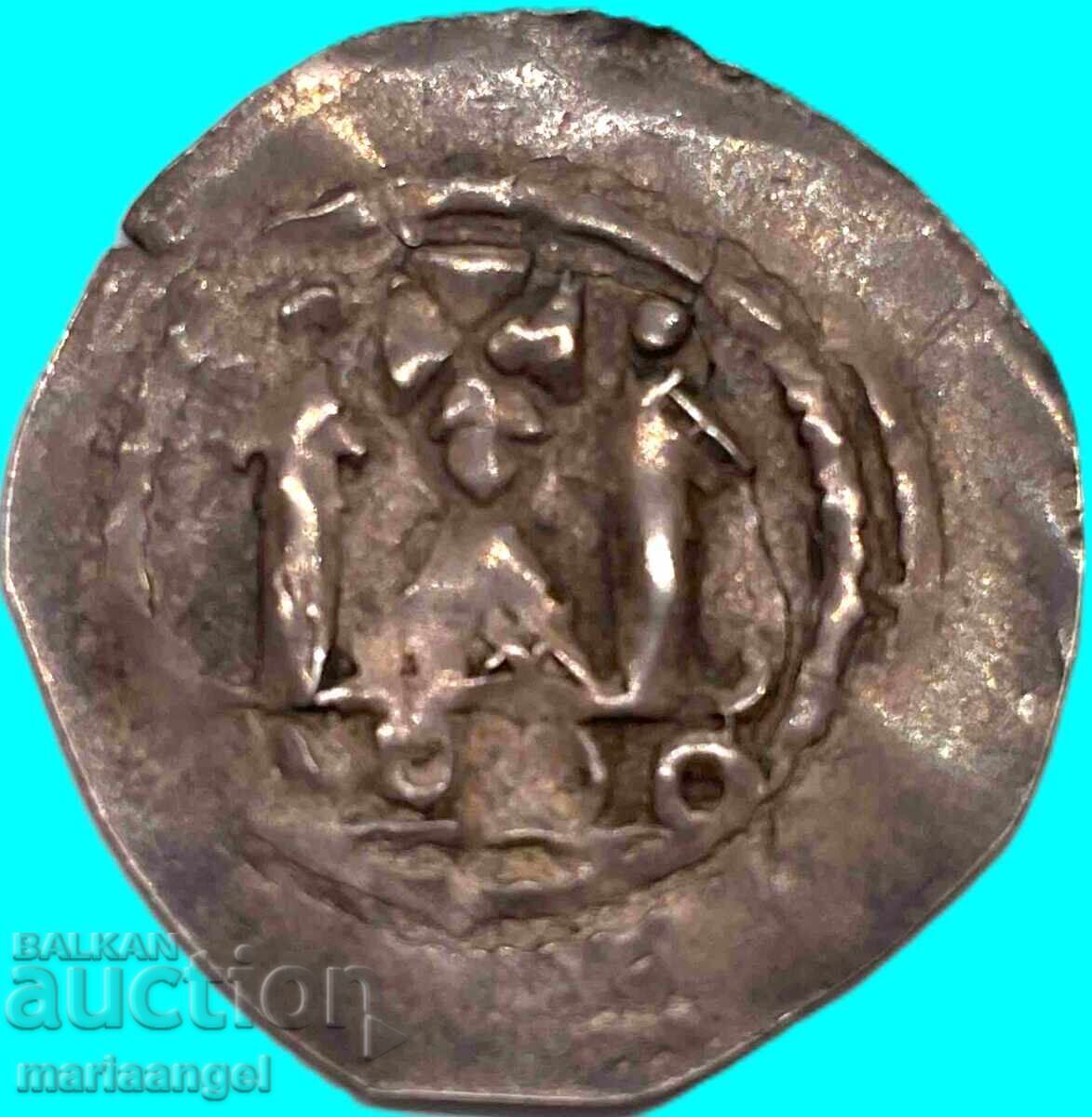 1 pfennig groso Salzburg Austria Adalbert (king in armor) - 6