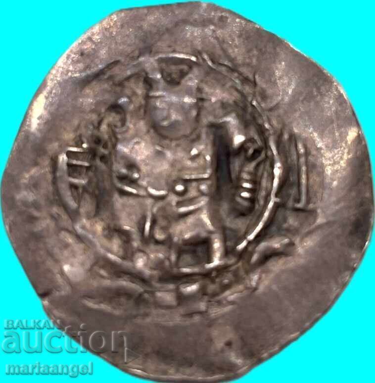 1 pfennig groso Salzburg Austria Adalbert (king in armor) - 7