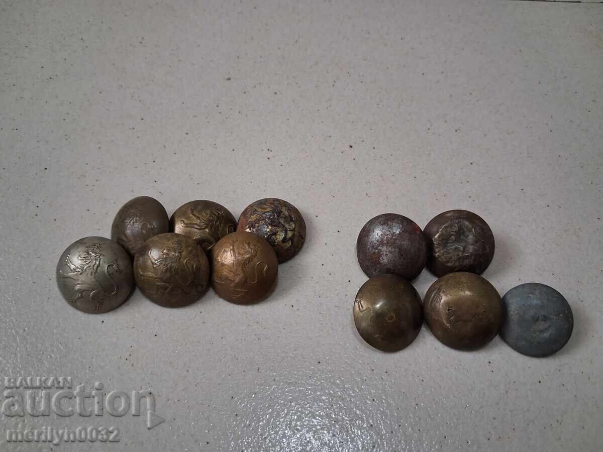 Копчета от военна униформа Царство България Копчета от военна униформа Царство България