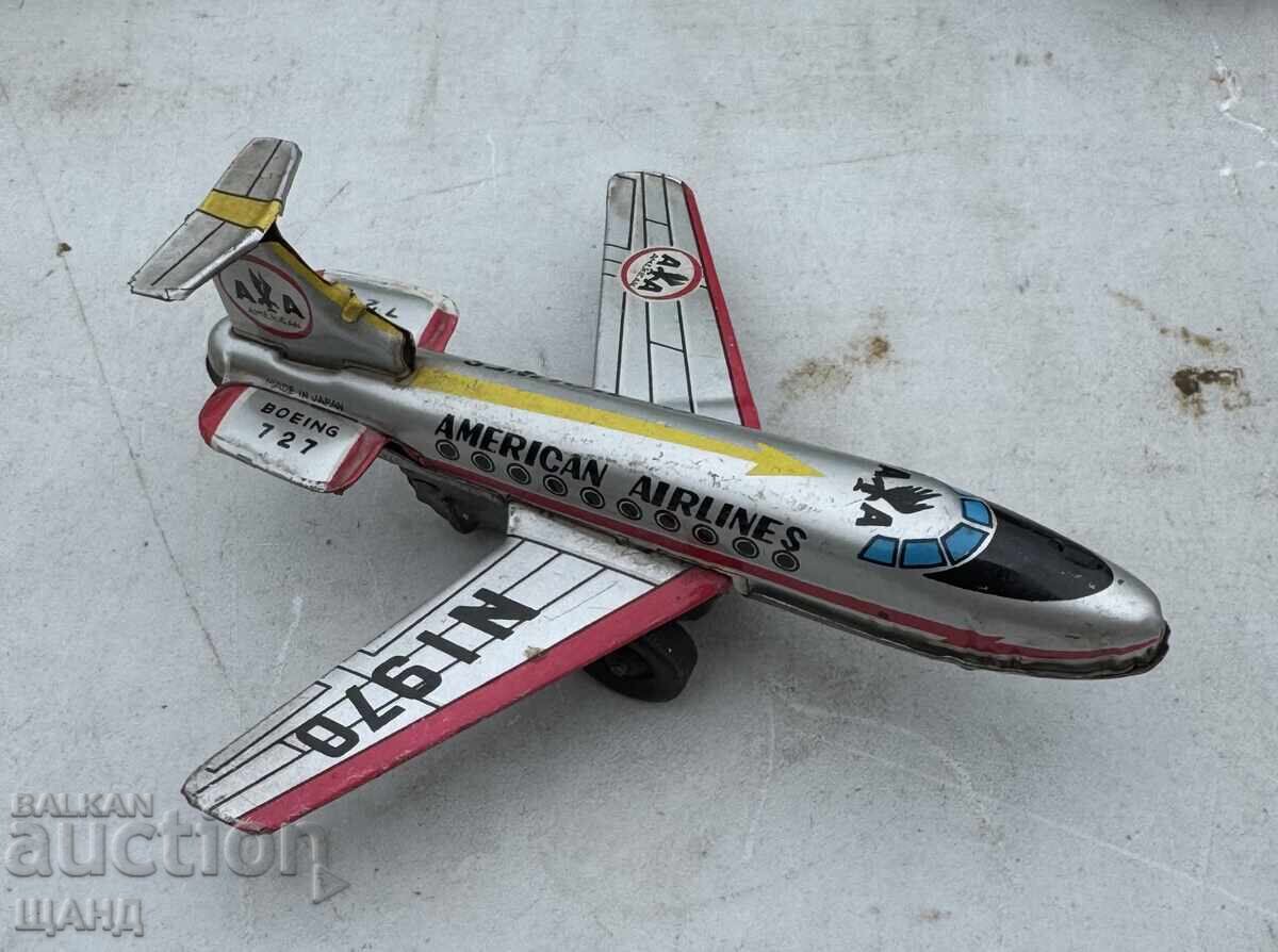 Boeing 727 Παλιό ιαπωνικό μεταλλικό παιχνίδι μοντέλο αεροπλάνου με τιμή € 10.90 | 21.32 BGN