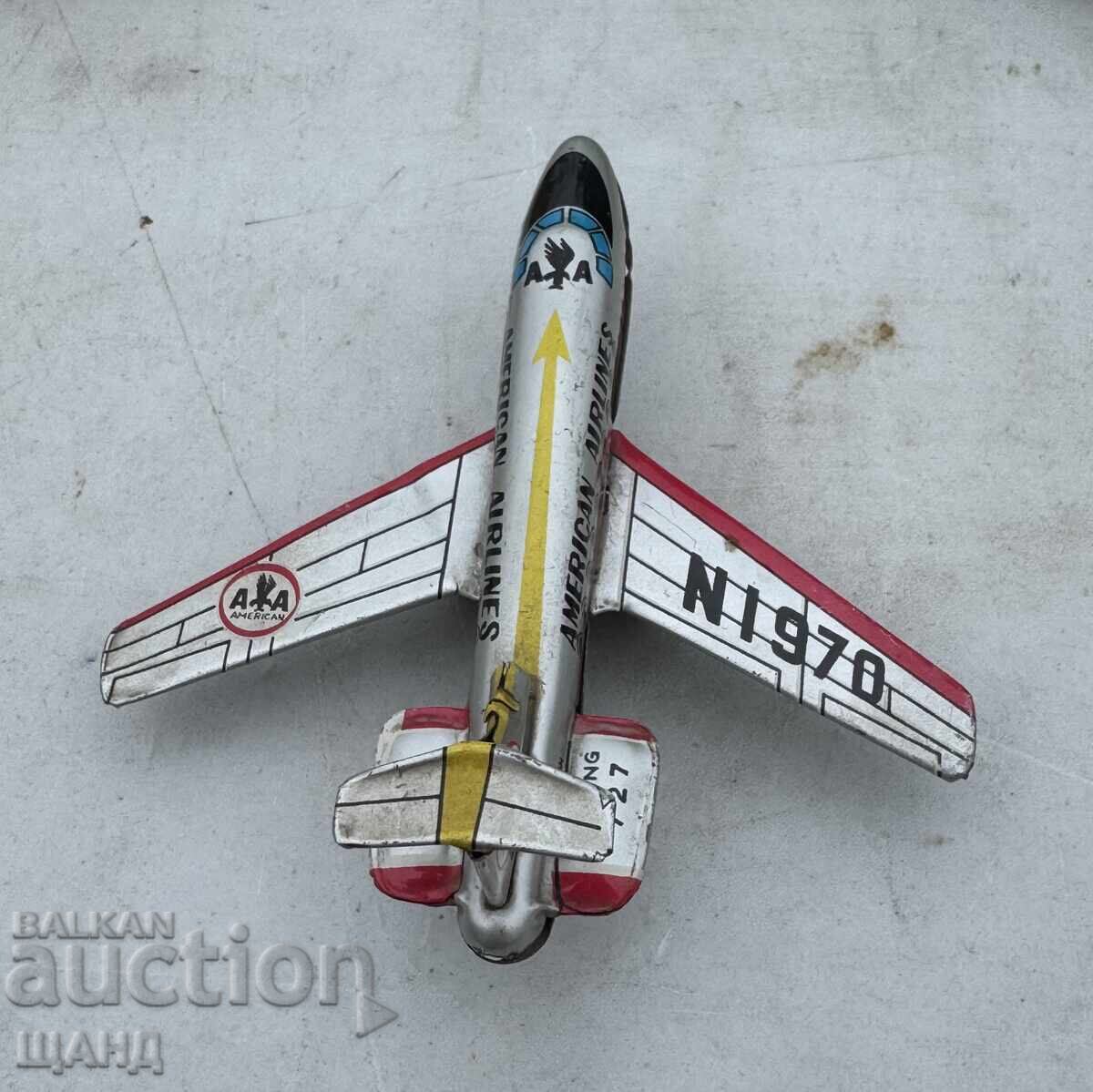 Δημοπρασία Boeing 727 Παλιό ιαπωνικό μεταλλικό παιχνίδι μοντέλο αεροπλάνου