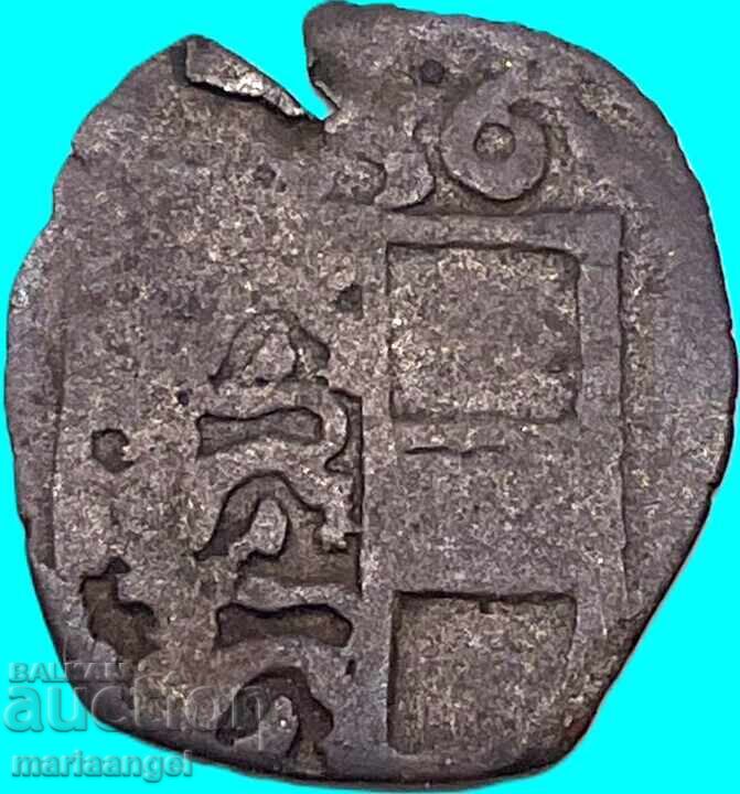 Аукцион 1 пфениг с 3 тигъра Австрия Вена монета с 1страна