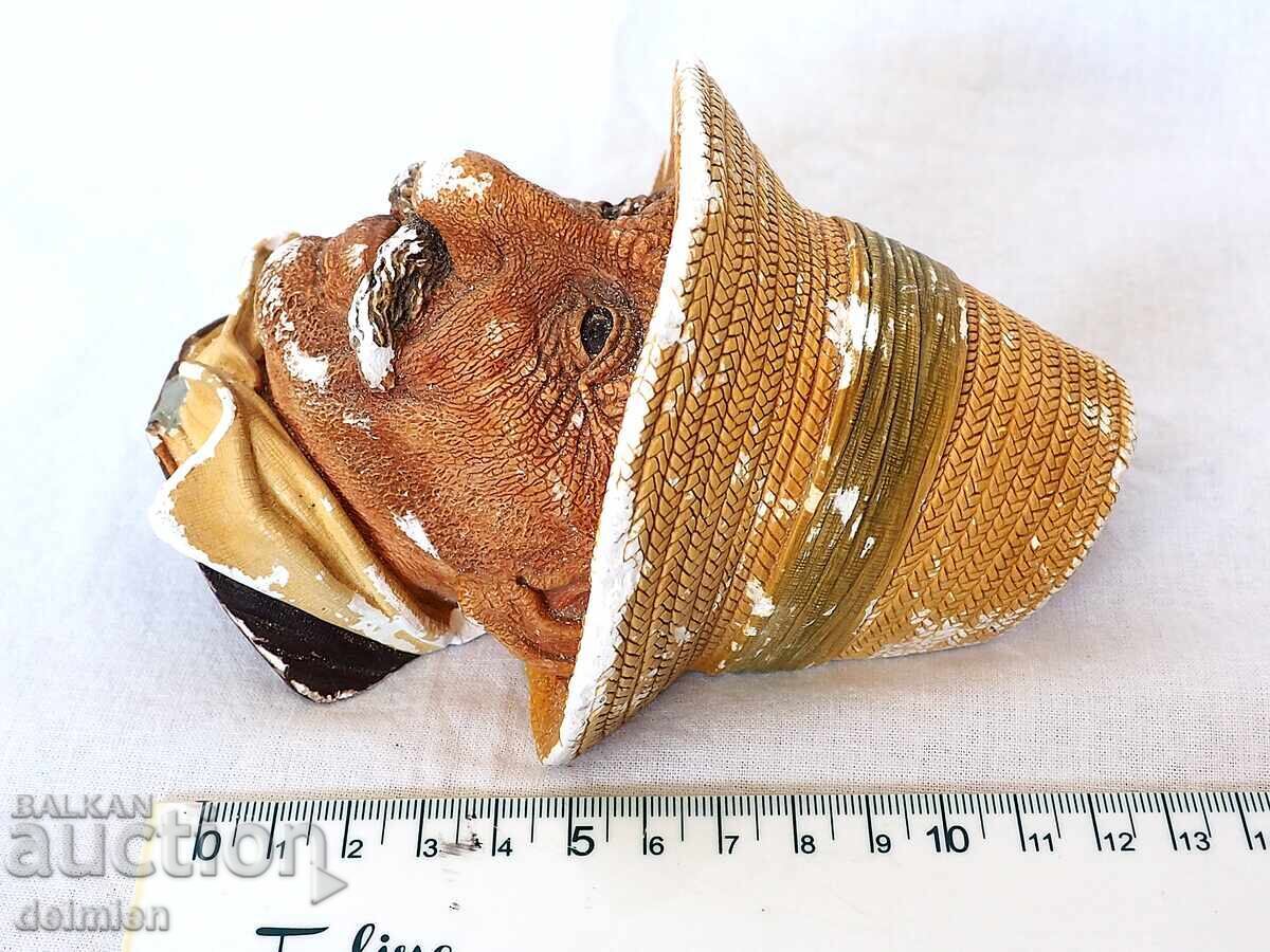 FIGURINĂ PORȚELAN VINTAGE BOSSONS ENGLAND, PICTATĂ MANUAL - 7