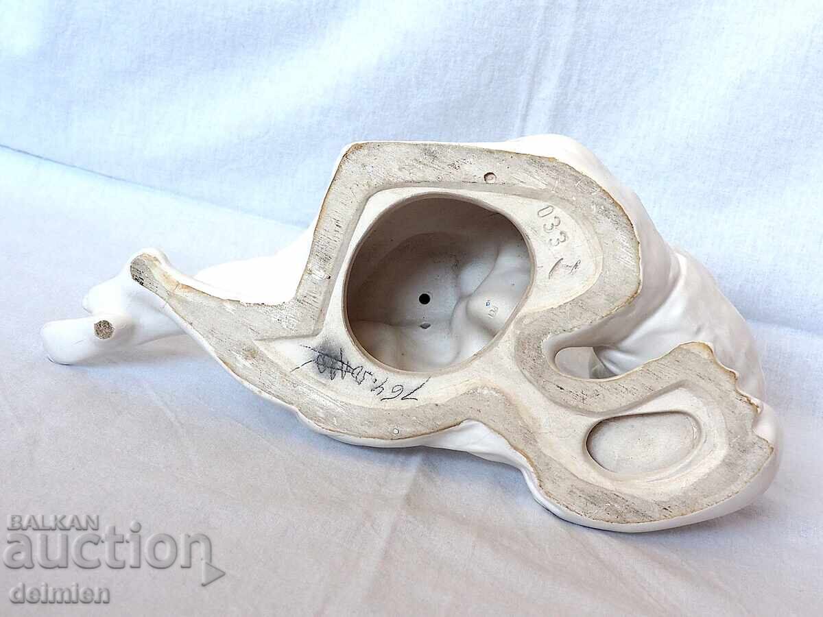 LARGE FAIENCE FIGURE CZECHOSLOVAKIA 1930-1940 JAN FOUS - 5