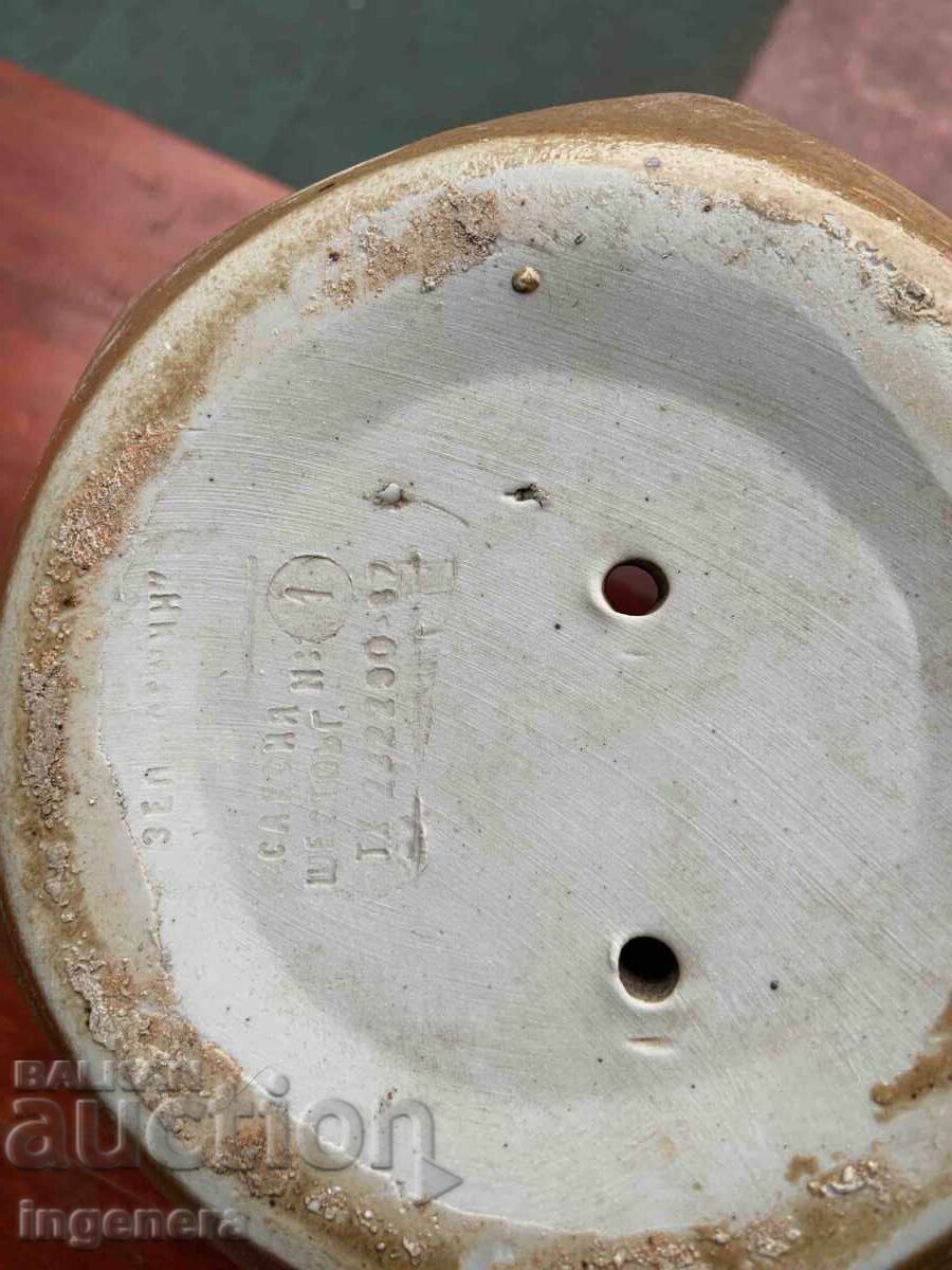 ΓΛΑΣΤΡΑ ΠΟΡΣΕΛΑΝΙΝΗ ΚΕΡΑΜΙΚΗ ΠΑΛΙΑ ΒΑΡΙΑ ΜΑΣΙΦ - 3500 ΓΡ - 6