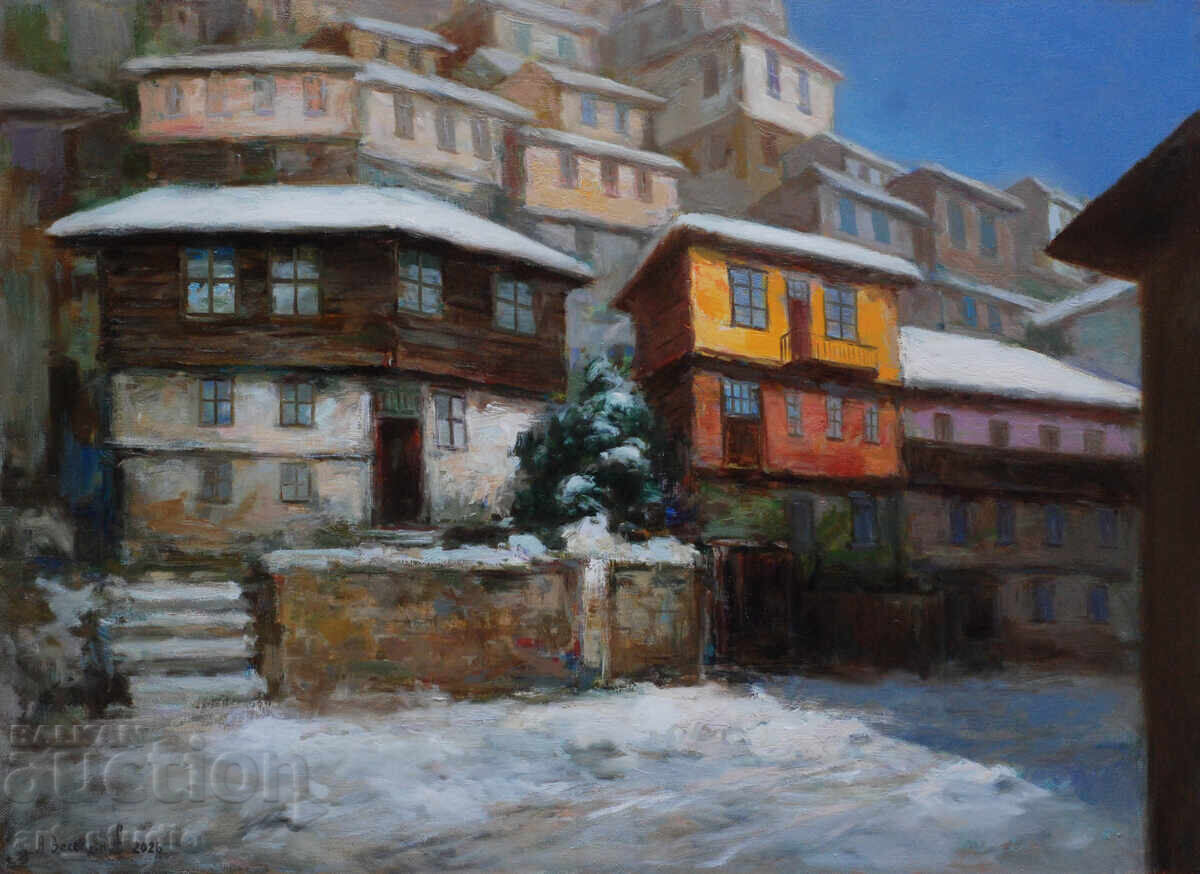 Veliko Tarnovo iarna - culori de ulei cu preț € 390.00 | 762.78 BGN