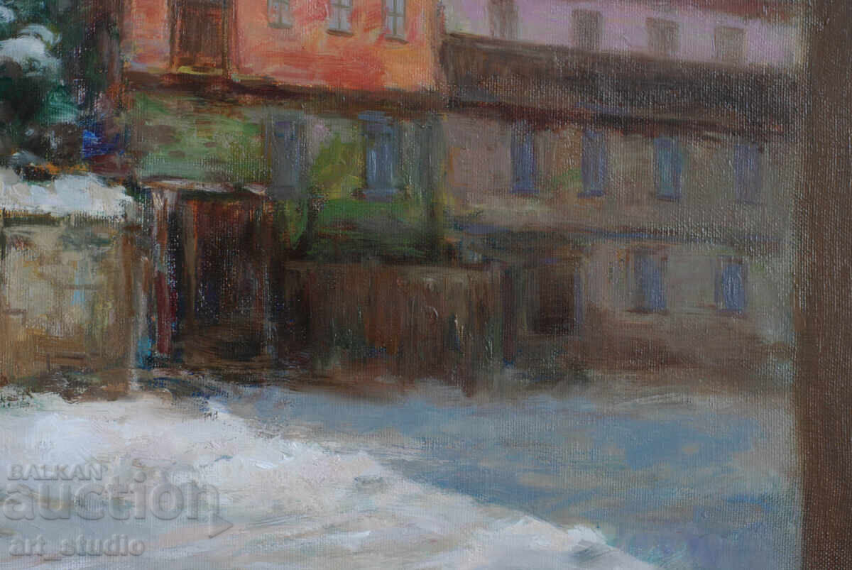 Veliko Tarnovo iarna - culori de ulei - 6