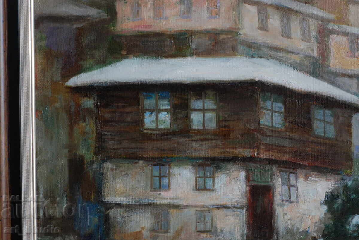 Veliko Tarnovo iarna - culori de ulei - 7