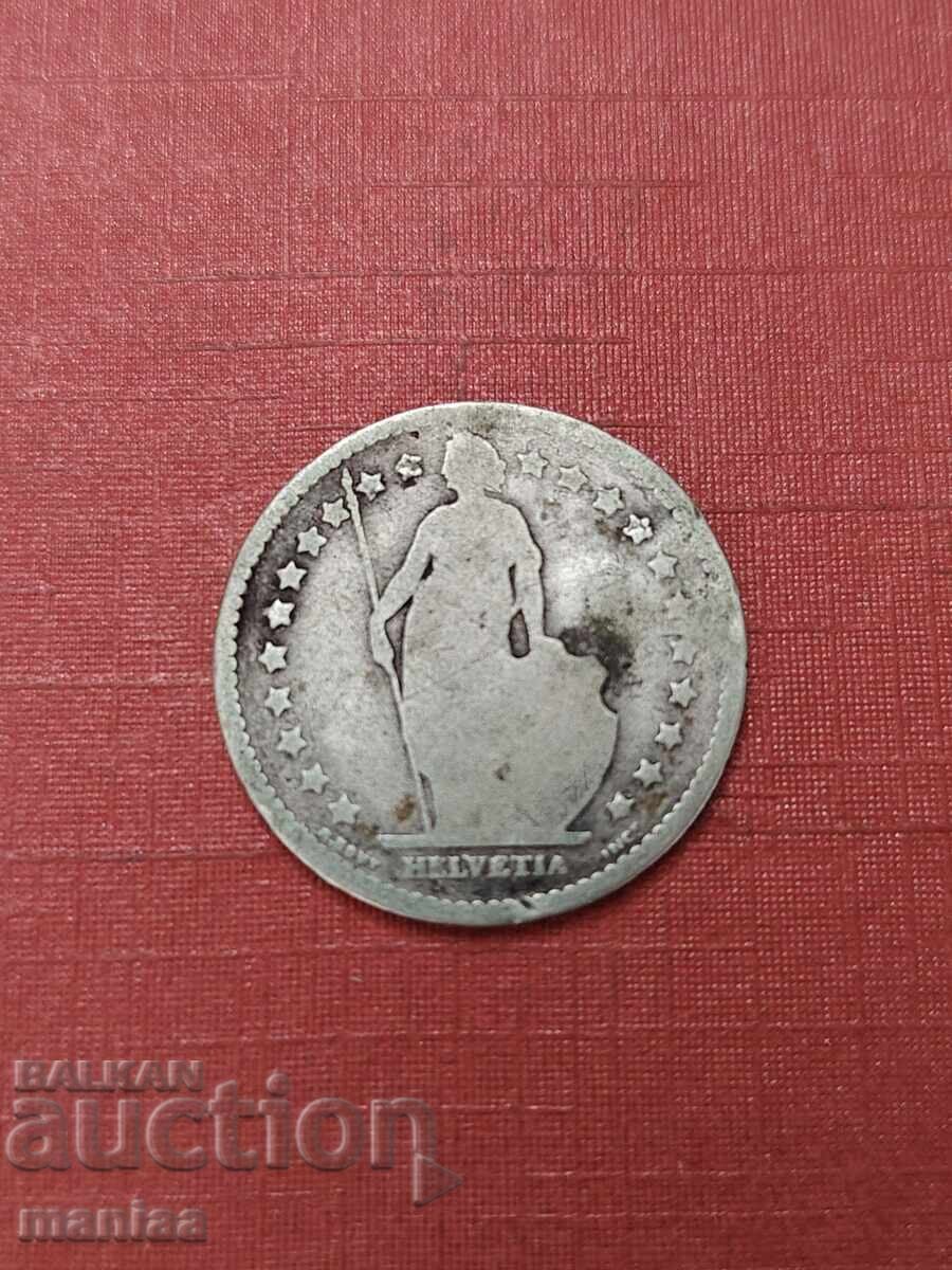 Livrarea 1 franc 1856 Argint!