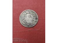 1 franc 1856 Argint!