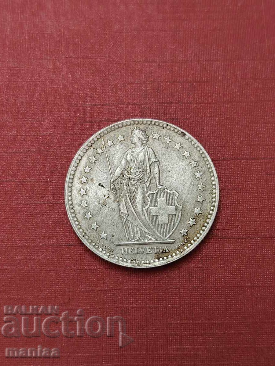 Livrarea 2 franci 1958 Argint!